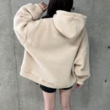 ハーフジップロゴ入りボアプルパーカー | me Jane | 詳細画像34