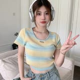 グラデーションクロップド丈トップス | me Jane | 詳細画像14
