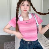 グラデーションクロップド丈トップス | me Jane | 詳細画像4