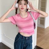 グラデーションクロップド丈トップス | me Jane | 詳細画像6