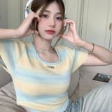 グラデーションクロップド丈トップス | me Jane | 詳細画像8
