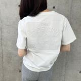 エンボス加工ロゴTシャツ | me Jane | 詳細画像10 