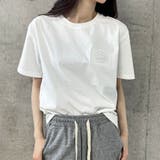 エンボス加工ロゴTシャツ | me Jane | 詳細画像2 