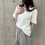 エンボス加工ロゴTシャツ | me Jane | 詳細画像7 