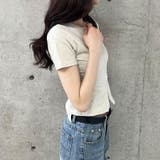 ダブルZIP半袖トップス | me Jane | 詳細画像14