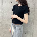 ダブルZIP半袖トップス | me Jane | 詳細画像4