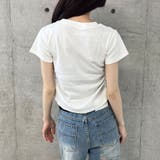 エンボス加工ロゴ半袖Tシャツ | me Jane | 詳細画像9