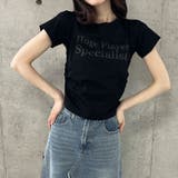 エンボス加工ロゴ半袖Tシャツ | me Jane | 詳細画像14