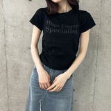 エンボス加工ロゴ半袖Tシャツ | me Jane | 詳細画像16