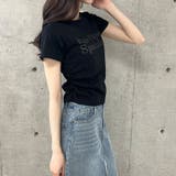 エンボス加工ロゴ半袖Tシャツ | me Jane | 詳細画像19