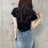 エンボス加工ロゴ半袖Tシャツ | me Jane | 詳細画像21