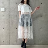 レース切替ロングTシャツ | me Jane | 詳細画像11