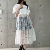 レース切替ロングTシャツ | me Jane | 詳細画像14