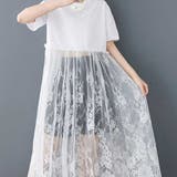 レース切替ロングTシャツ | me Jane | 詳細画像27