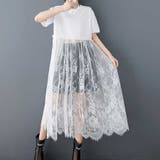 レース切替ロングTシャツ | me Jane | 詳細画像29
