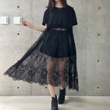 レース切替ロングTシャツ | me Jane | 詳細画像3
