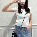 リブ半袖ポロトップス | me Jane | 詳細画像10
