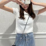 リブ半袖ポロトップス | me Jane | 詳細画像11