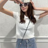 リブ半袖ポロトップス | me Jane | 詳細画像14