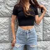バックオープンショート丈リブニット | me Jane | 詳細画像23