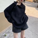 スタンドカラーダブルZIPニット | me Jane | 詳細画像10