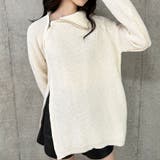 スタンドカラーダブルZIPニット | me Jane | 詳細画像19