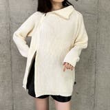 スタンドカラーダブルZIPニット | me Jane | 詳細画像20