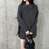 スタンドカラーダブルZIPニット | me Jane | 詳細画像28