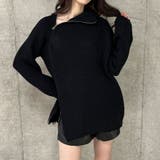 スタンドカラーダブルZIPニット | me Jane | 詳細画像32