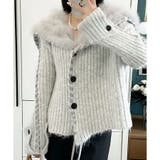 ハンドステッチフードファーニットカーディガン | me Jane | 詳細画像10