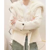 ハンドステッチフードファーニットカーディガン | me Jane | 詳細画像7