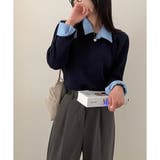 レイヤード風ニットカーデ | me Jane | 詳細画像9