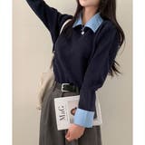 レイヤード風ニットカーデ | me Jane | 詳細画像15