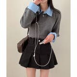 レイヤード風ニットカーデ | me Jane | 詳細画像2