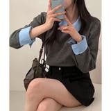 レイヤード風ニットカーデ | me Jane | 詳細画像3