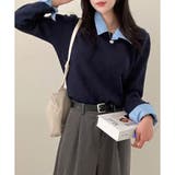 レイヤード風ニットカーデ | me Jane | 詳細画像8