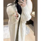 フードファー付ロングカーディガン | me Jane | 詳細画像14