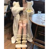 フードファー付ロングカーディガン | me Jane | 詳細画像2