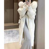 フードファー付ロングカーディガン | me Jane | 詳細画像8