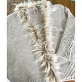 ファー付キラキラニットカーディガン | me Jane | 詳細画像8