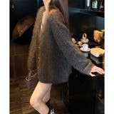 シャギーラメニットカーディガン | me Jane | 詳細画像3