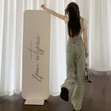 パール付きデニムストレートパンツ | me Jane | 詳細画像4 