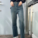 バックポケットダメージデニムストレートパンツ | me Jane | 詳細画像7