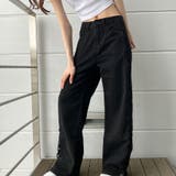 【新色追加】サイドカットアウトデニムストレートパンツ | me Jane | 詳細画像48