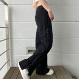 【新色追加】サイドカットアウトデニムストレートパンツ | me Jane | 詳細画像50