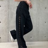 【新色追加】サイドカットアウトデニムストレートパンツ | me Jane | 詳細画像53