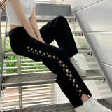 【新色追加】サイドカットアウトデニムストレートパンツ | me Jane | 詳細画像55