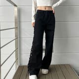 【新色追加】サイドカットアウトデニムストレートパンツ | me Jane | 詳細画像59