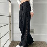 【新色追加】サイドカットアウトデニムストレートパンツ | me Jane | 詳細画像62