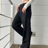 【新色追加】サイドカットアウトデニムストレートパンツ | me Jane | 詳細画像63